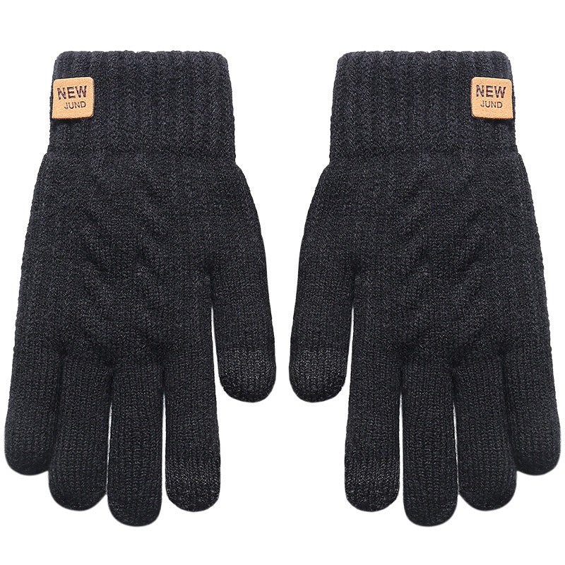Luvas Femininas de Camada Dupla com Forro de Fleece para Ciclismo - Inverno