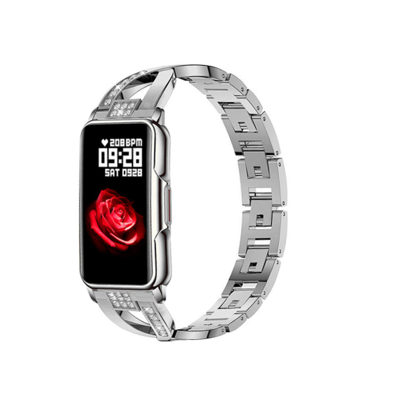 Pulseira Inteligente Esportiva com Tela de 1,47" e Relógio Bluetooth