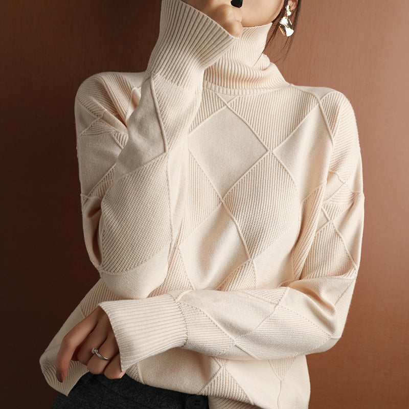 Blusa de Tricô de Manga Longa - Outono e Inverno