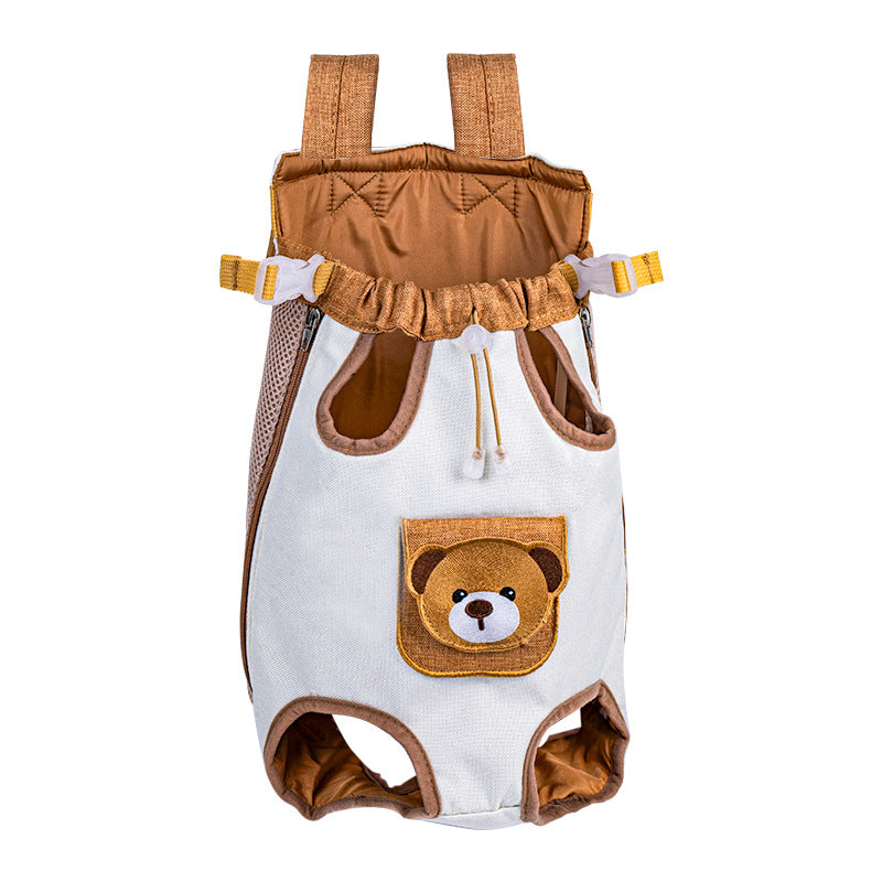 Mochila Portátil de Passeio com Peitoral para Pets