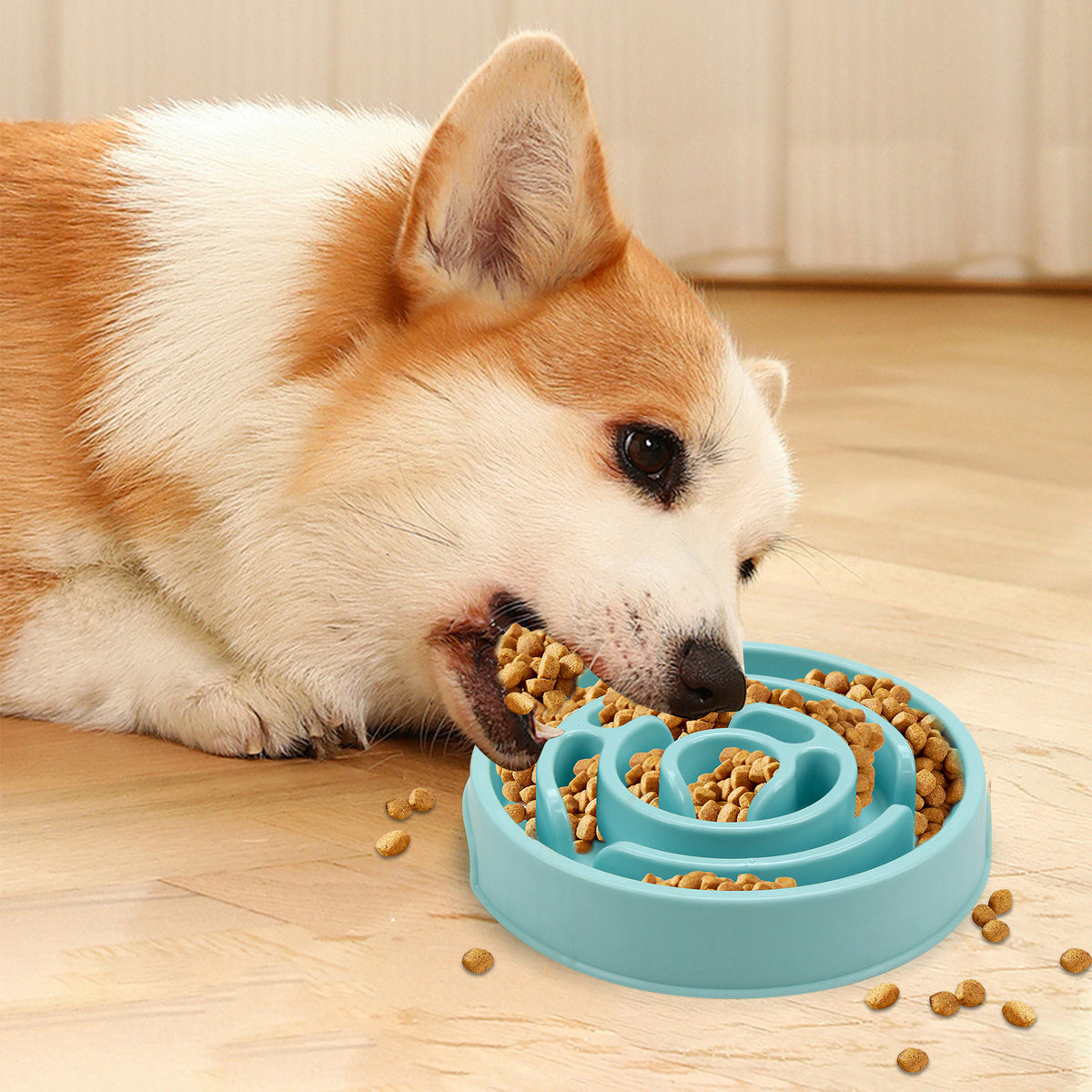 Tigela de Silicone Quebra-cabeça de Alimentação Lenta Anti-engasgo para Cães