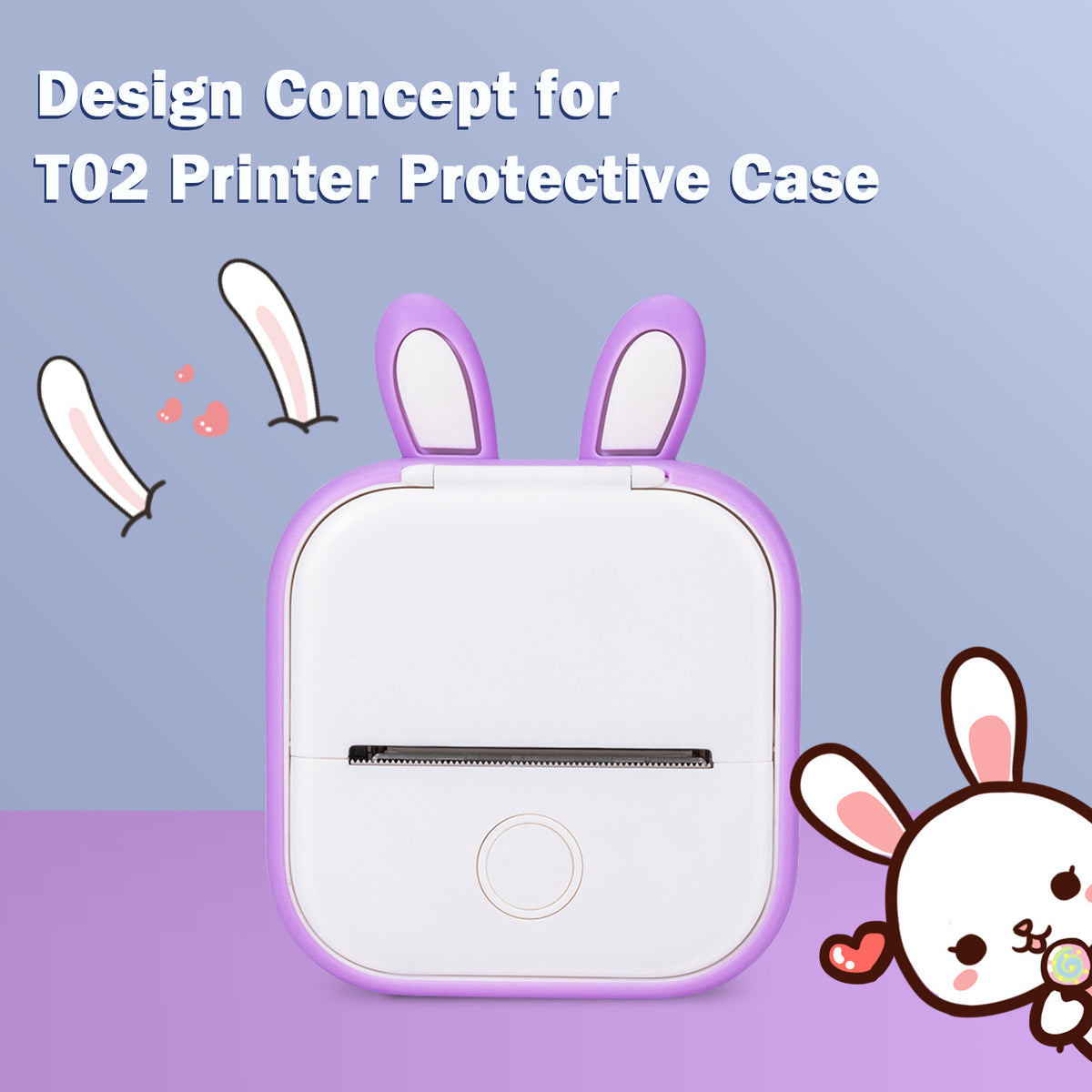 Capa de Silicone para Mini Impressora Fotográfica Portátil