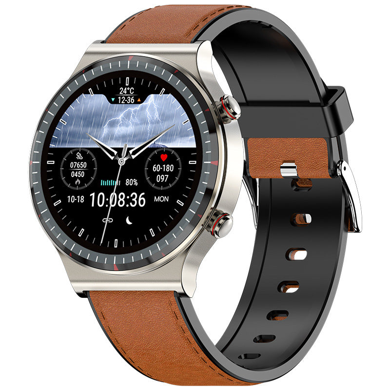 Smartwatch com Monitoramento de ECG, Frequência Cardíaca, Pressão Arterial, Oxigênio no Sangue, Temperatura Corporal e HRV