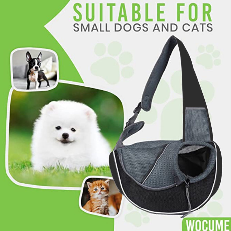 Bolsa Transversal Portátil para Transporte de Cães e Gatos