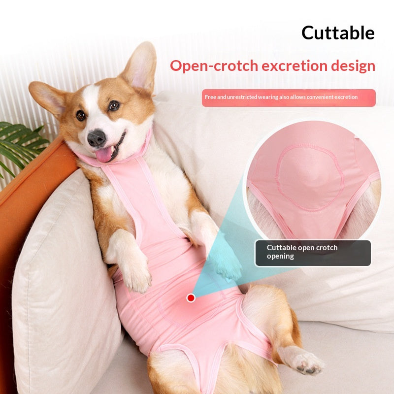 Roupa Protetora Anti-lambida Respirável e Elástica para Cães