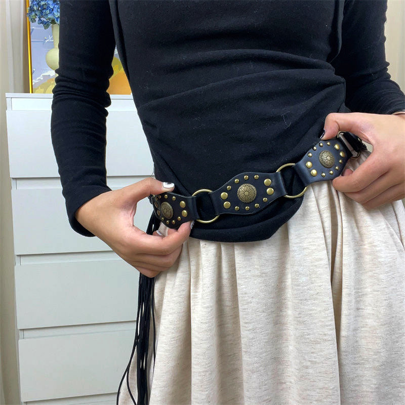Cinto de Amarrar Vintage com Argola