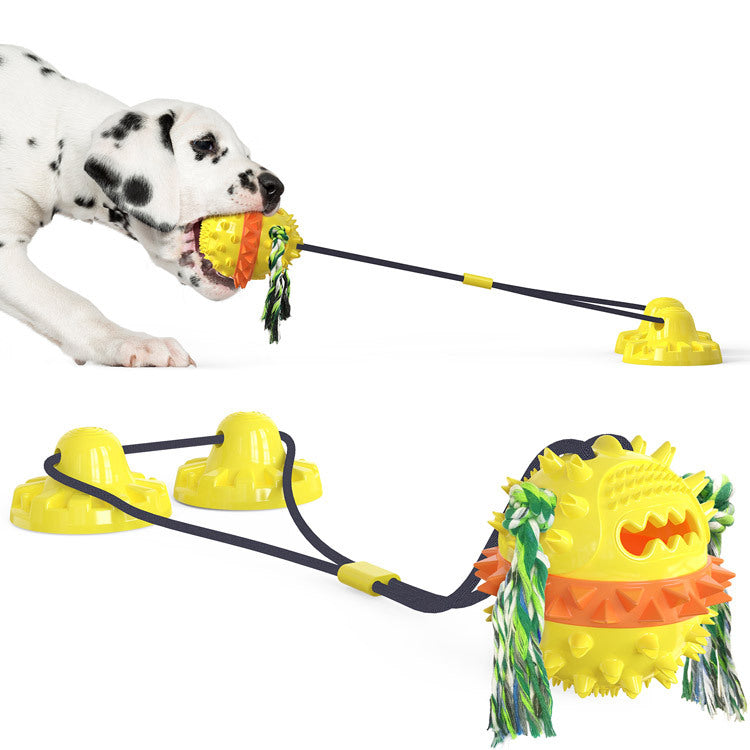 Brinquedo Indestrutível com Ventosa para Cães Grandes que Roem
