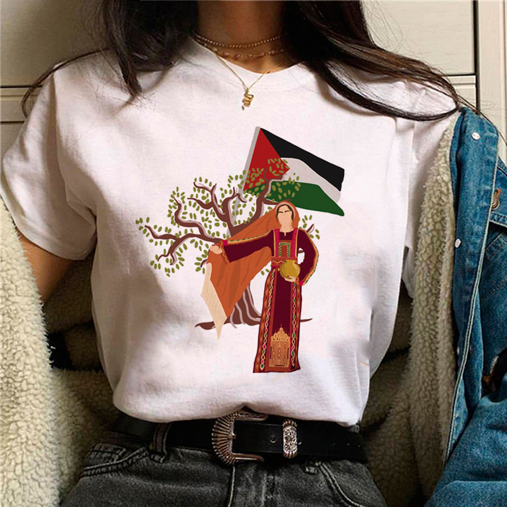 Camiseta Estampada Feminina Quadrinhos Japoneses