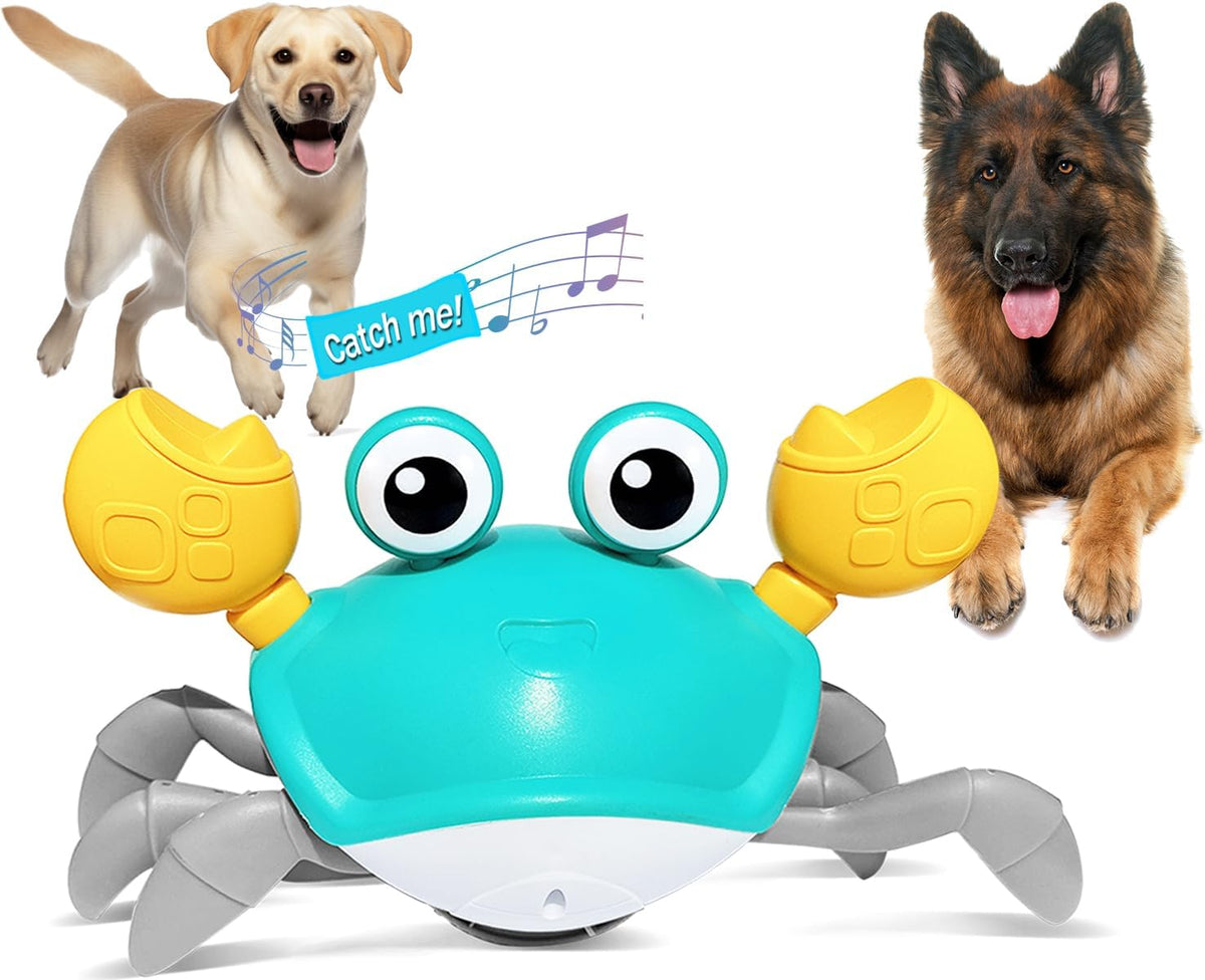 Brinquedo Caranguejo com Sensor de Obstáculos e Música para Cães