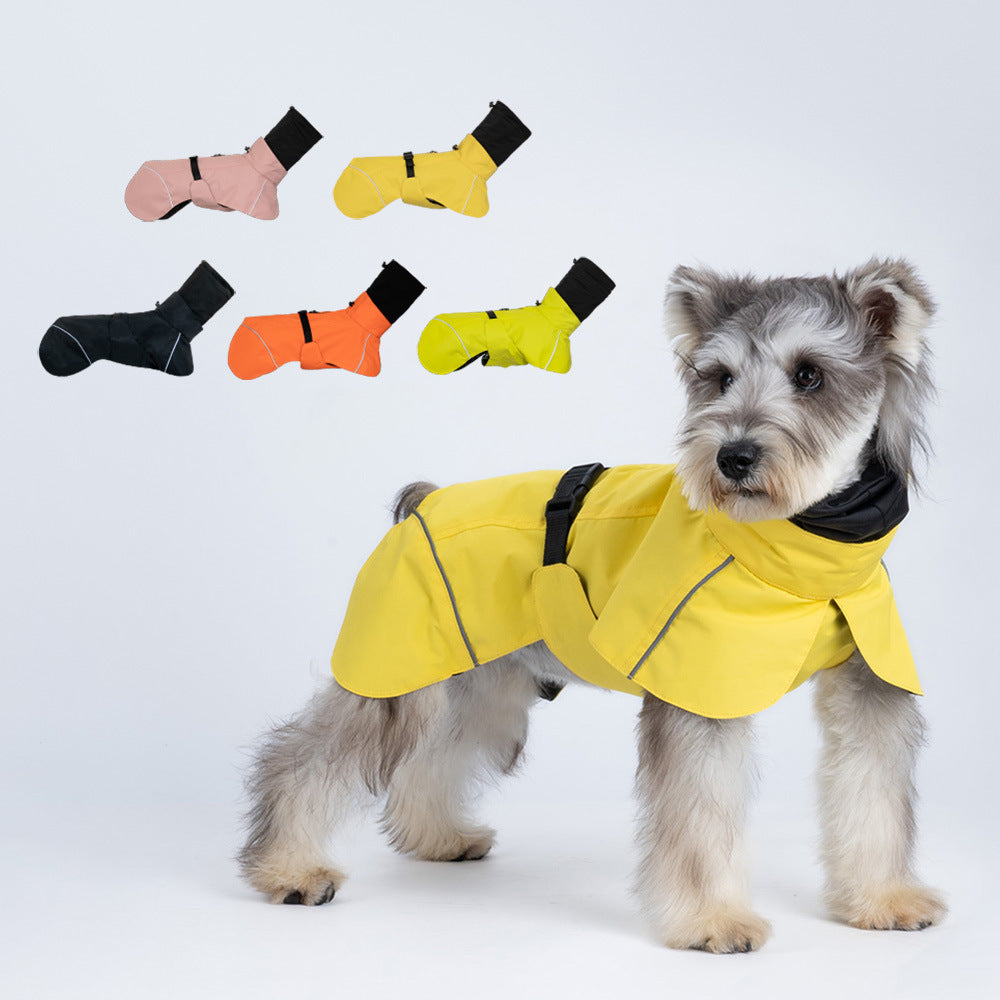 Capa de Chuva Universal Impermeável para Cães Pequenos e Médios