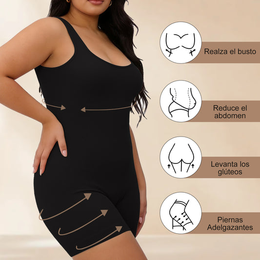 Body Modelador com Cinta de Cintura e Controle de Abdômen Feminino