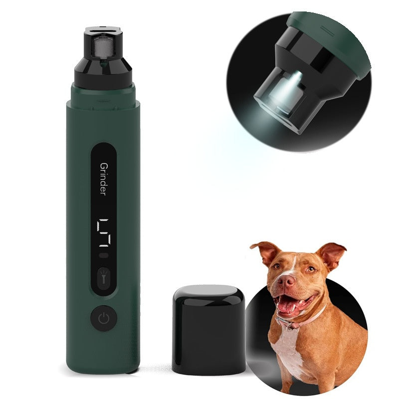 Lixa Elétrica de Unhas Recarregável Super Silenciosa com 5 Velocidades para Cães e Gatos