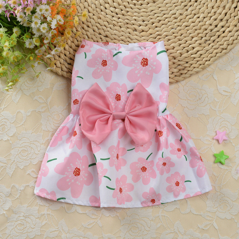 Vestido Princesa Floral para Cães Pequenos