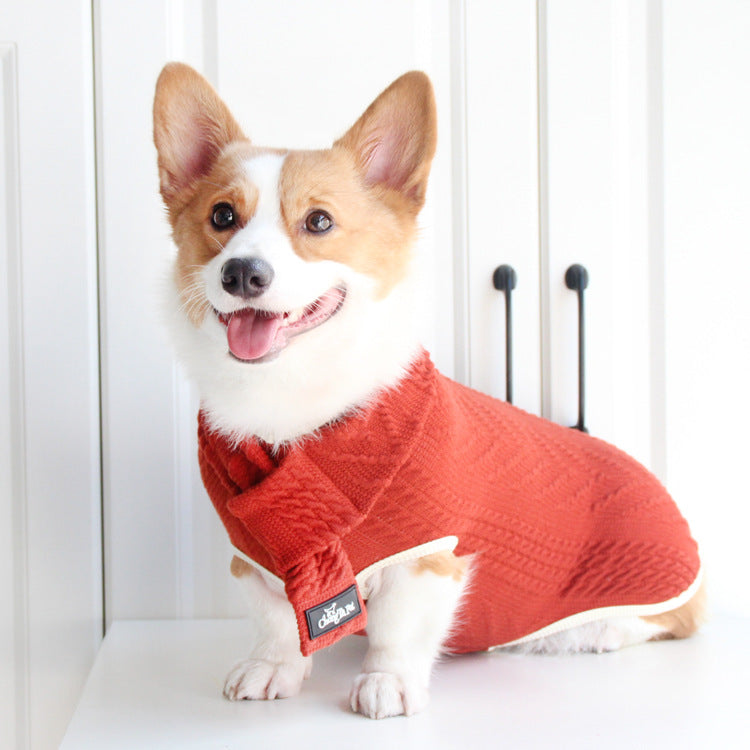 Suéter Vintage Trançado para Cães