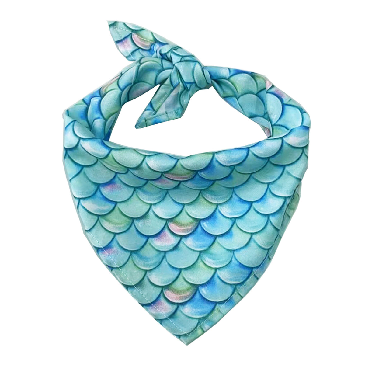 Bandana Triangular Estampada de Camada Simples para Cães e Gatos