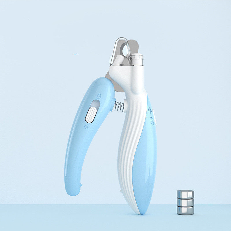 Cortador e Lixa Elétrica de Unhas com Luz LED para Pets