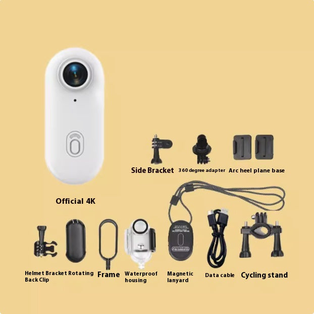 Câmera Esportiva para Capacete de Moto e Bicicleta, Mini Câmera de Ação 4K Profissional e Câmera Corporal
