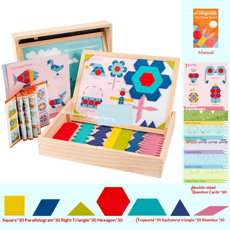 Tangram Educativo Infantil de Blocos de Montar