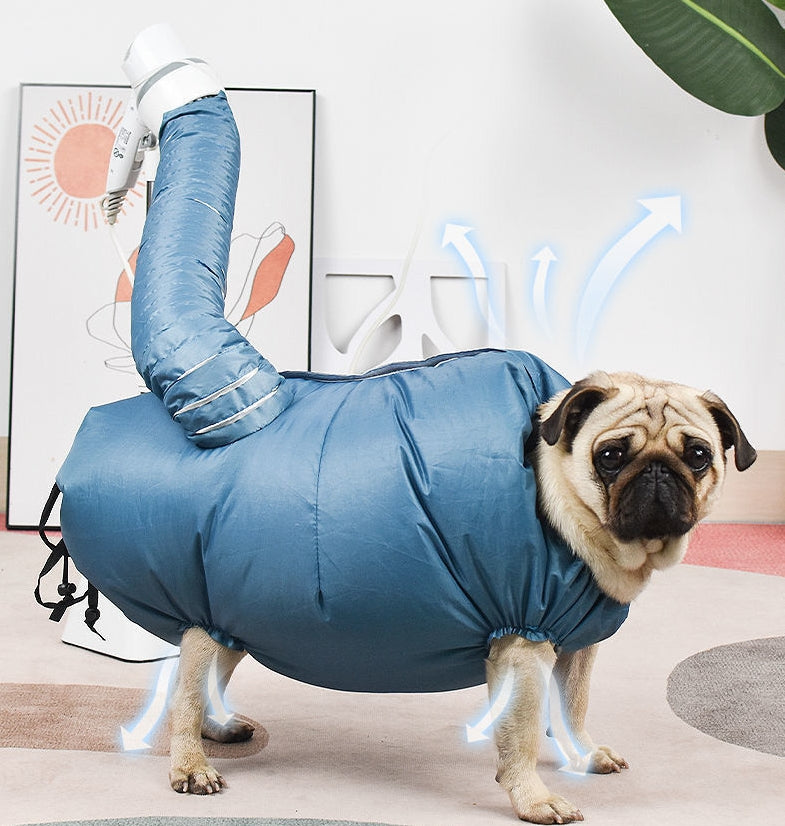 Saco de Secagem Automático com Secador de Cabelo para Banho de Pets