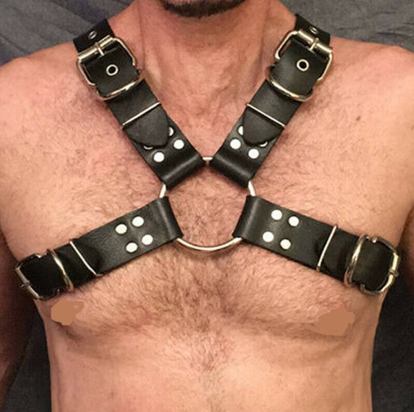 Cinta de Ombro de Couro Masculina para Fantasia