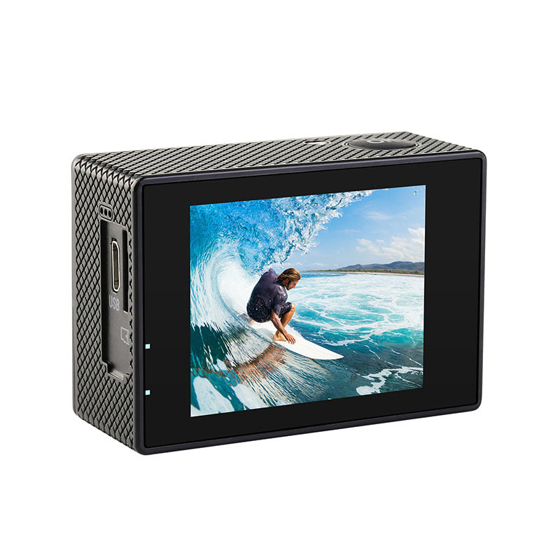 Câmera de Ação 4K 30FPS à Prova d'Água para Esportes ao Ar Livre, Mergulho e Capacete