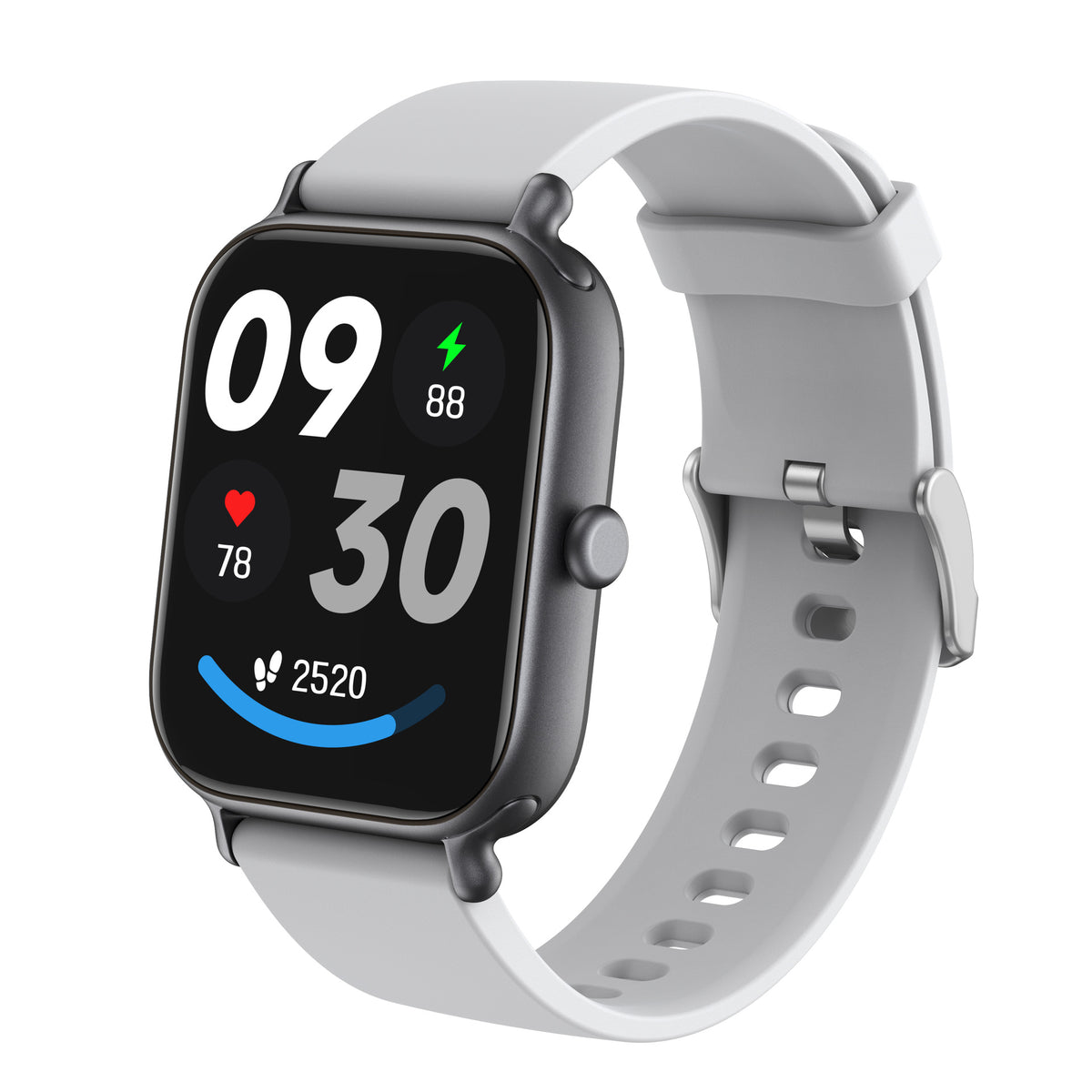 Pulseira Inteligente Esportiva com Chamadas Bluetooth, Monitoramento de Frequência Cardíaca e Oxigênio no Sangue, à Prova d'Água