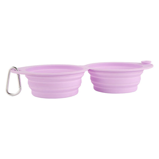 Tigela de Silicone Dobrável Portátil para Pets