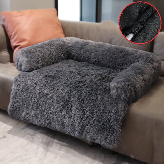 Caminha Sofá com Manta de Pelúcia para Pets