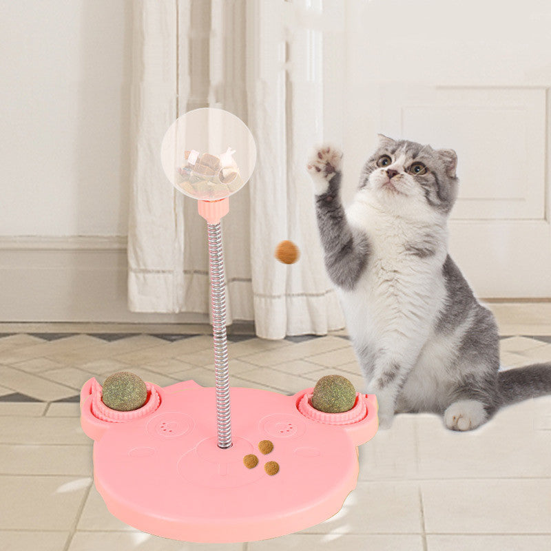 Brinquedo Alimentador Interativo para Gatos - Bolinha Dispensadora de Petiscos