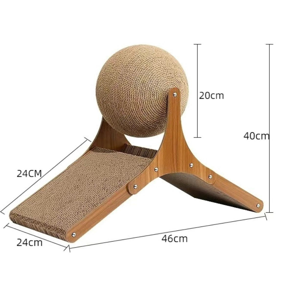 Arranhador Vertical Resistente em Formato de Roda Gigante para Gatos