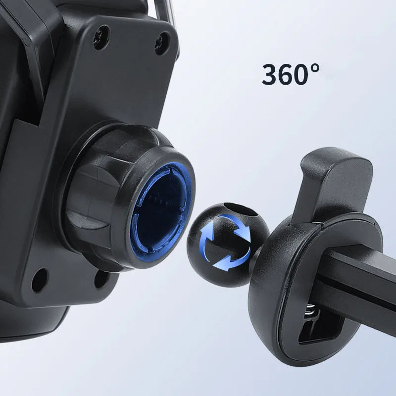 Suporte de Celular para Carro Formato de Banco de Corrida, com Clipe para Saída de Ar e Rotação de 360°, para o Interior do Veículo
