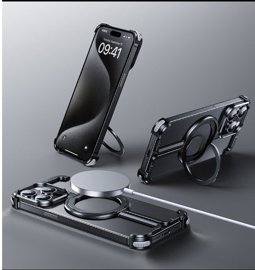 Capa Protetora de Metal Antiqueda para Celular, Absorção de Impacto em Alumínio de Grau Aeroespacial