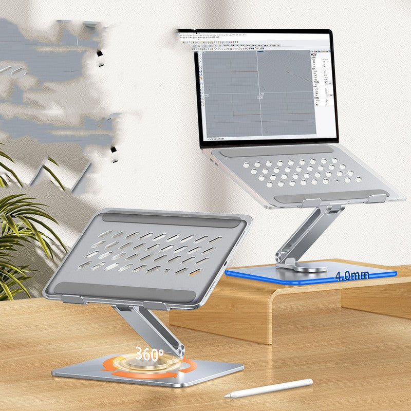 Suporte para Notebook de Mesa com Giro de 360° e Maior Altura