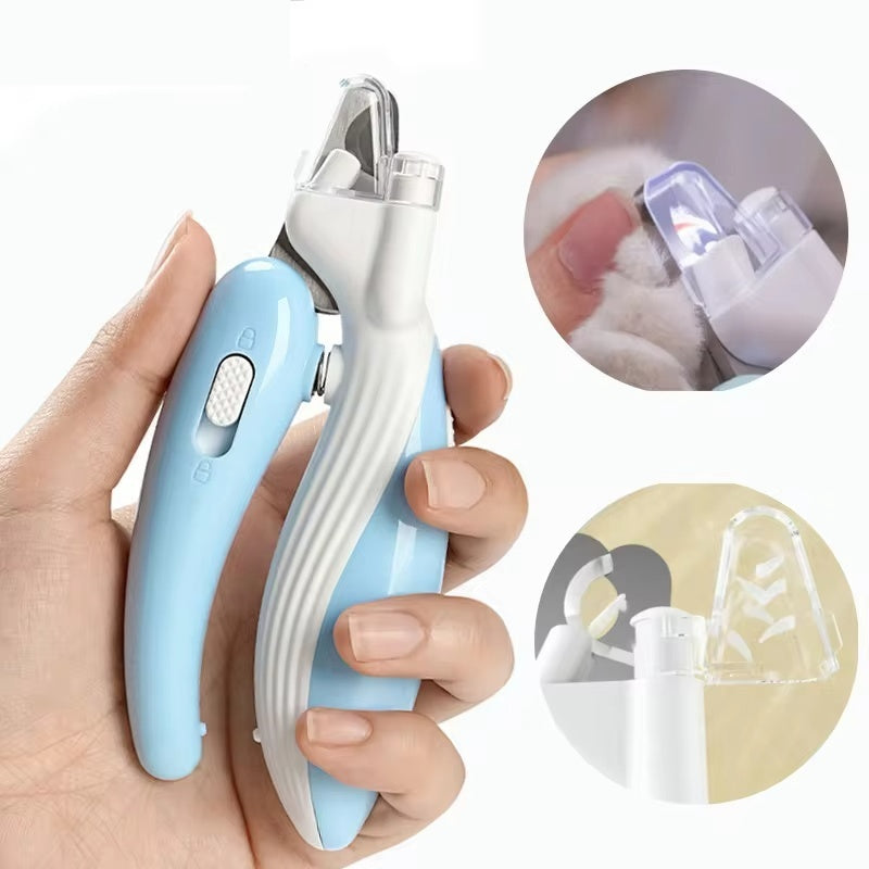Cortador e Lixa Elétrica de Unhas com Luz LED para Pets