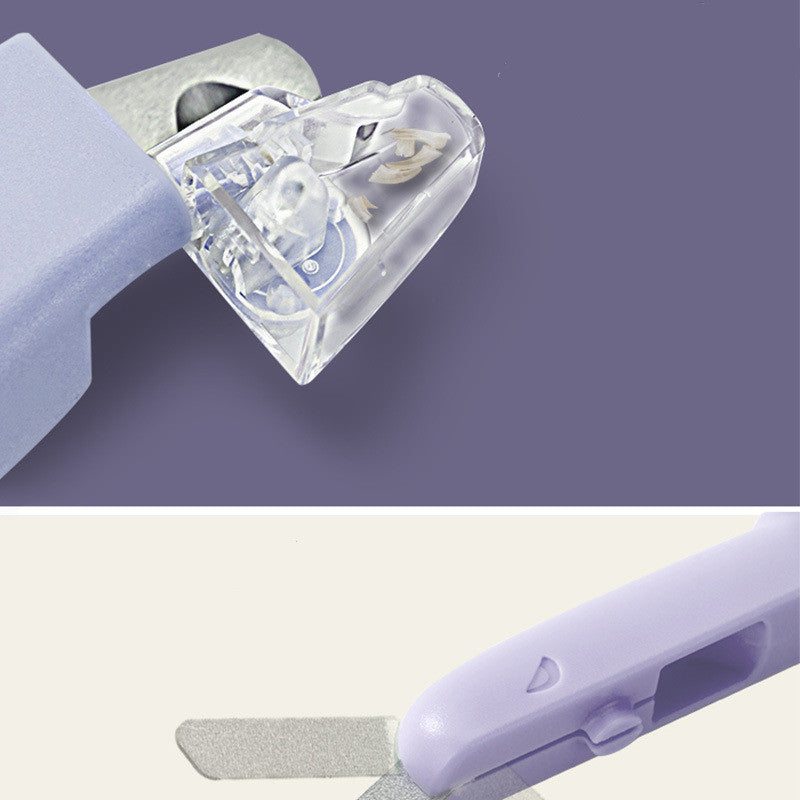 Cortador de Unhas de Aço Inoxidável com LED para Cães e Gatos