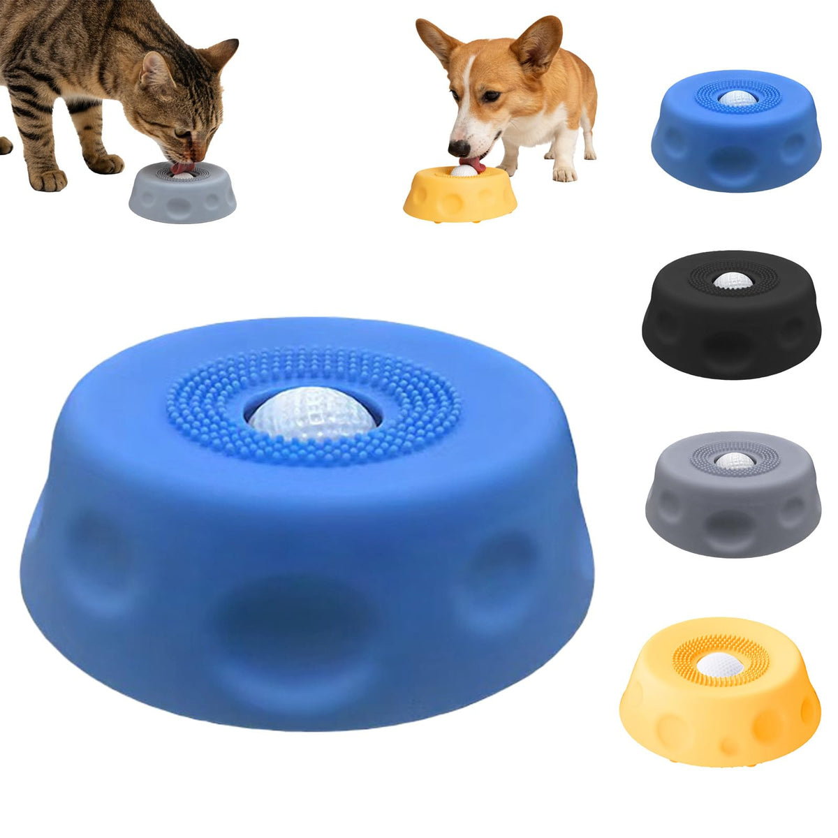 Tigela de Alimentação Lenta com Bolinha Giratória para Cães