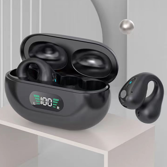 Fone Bluetooth 5.3 de Condução Óssea com Gancho