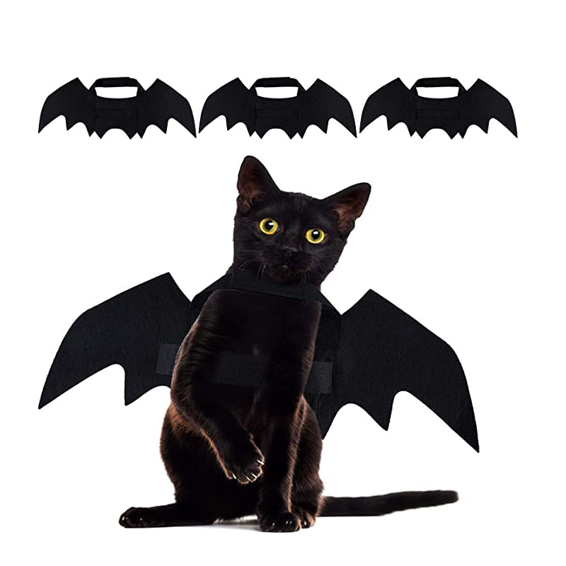 Asas de Morcego de Halloween para Gatos e Cães Pequenos