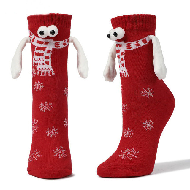 Meias-luvas Fofas para Casal - Natal