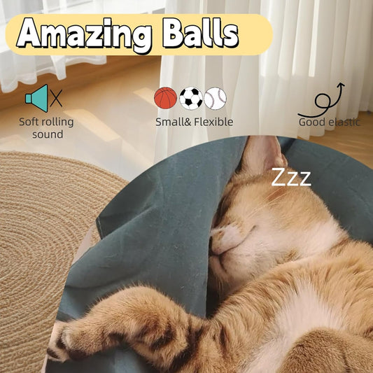 Bola Divertida com Penas para Gatos - Alívio do Tédio