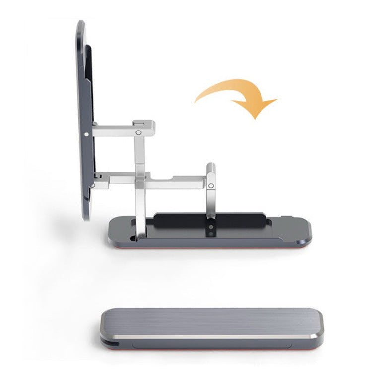 Mini Suporte Universal Dobrável de Metal para Celular, Liga de Alumínio, Invisível e Portátil, para Mesa