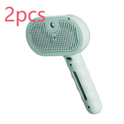 Escova a Vapor 3 em 1 Autolimpante para Pets - Remove Pelos Soltos