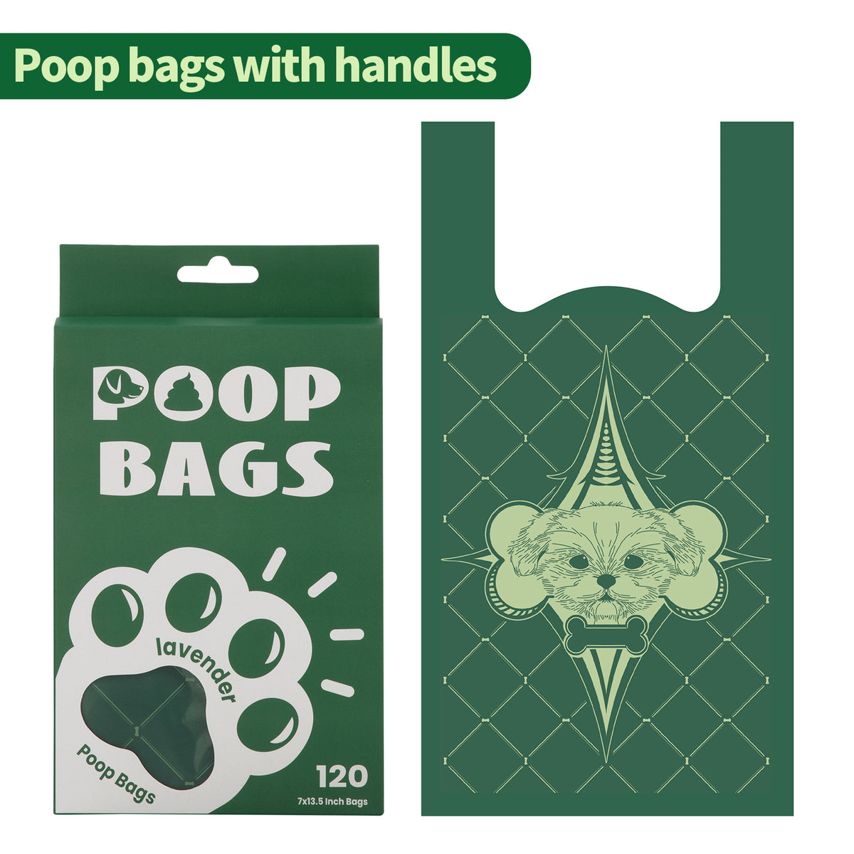 Sacolas Biodegradáveis com Alça para Dejetos de Cães e Gatos