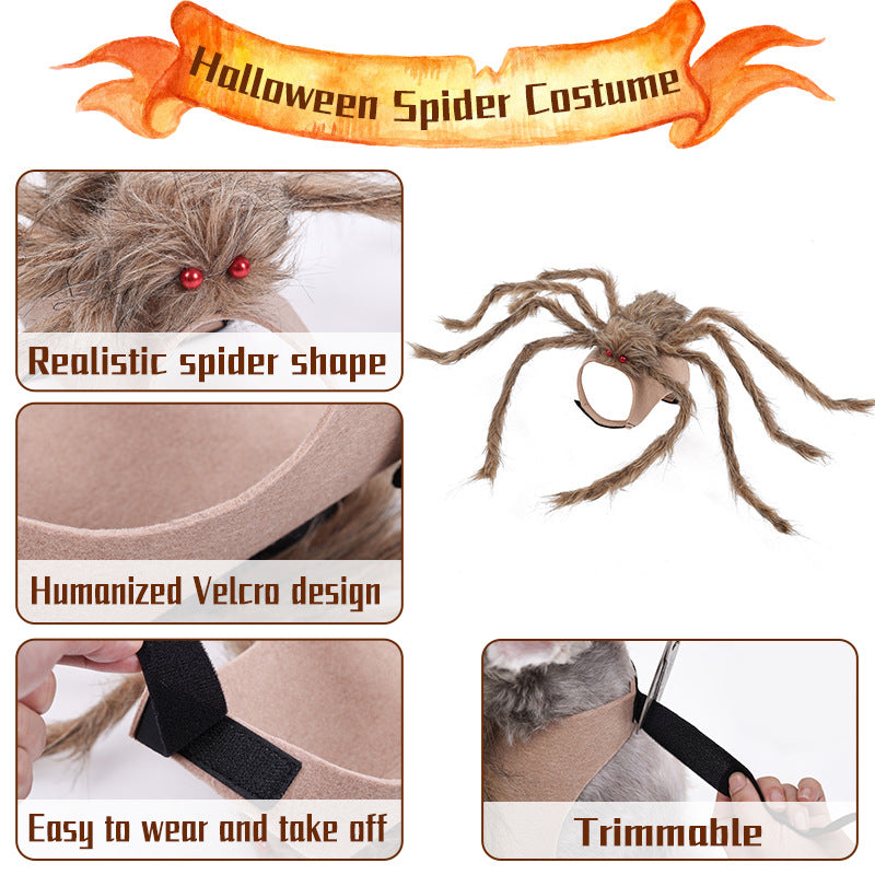 Fantasia de Halloween Aranha Gigante para Pets