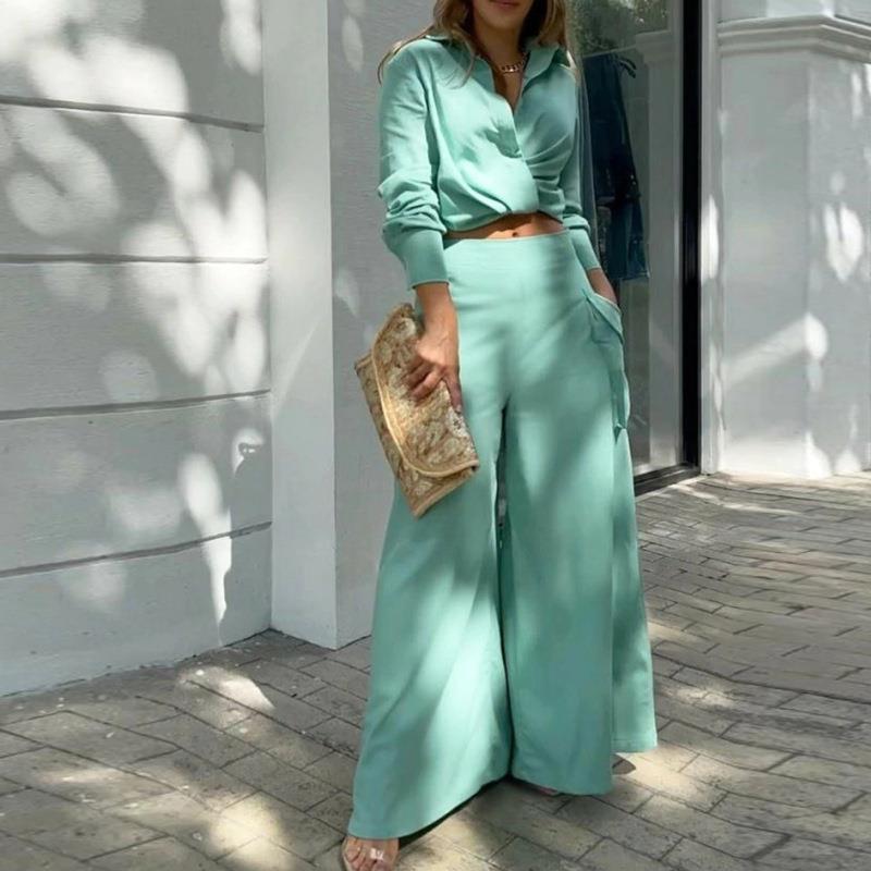 Conjunto Solto Liso com Bolsos - Casual