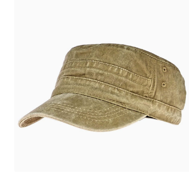 Boné Militar Masculino de Aba Reta