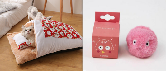 Cama Fechada Quentinha com Edredom Removível e Lavável para Gatos