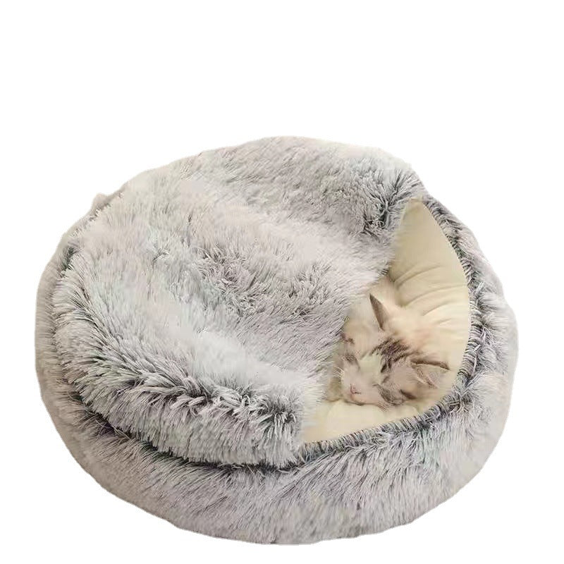 Cama Semiaberta para Gatos e Cães Pequenos - Quatro Estações