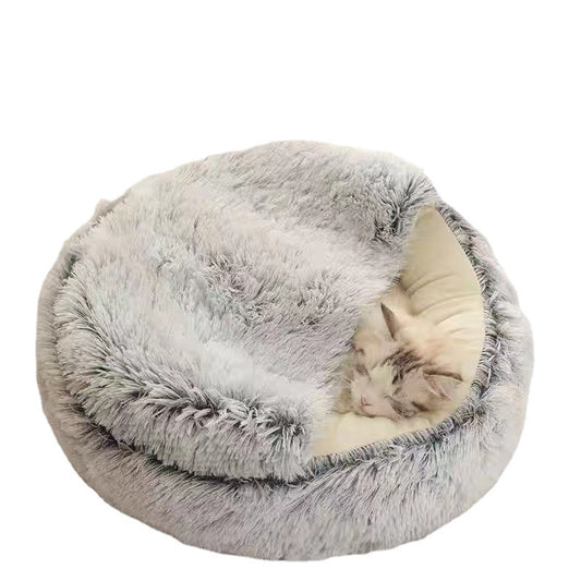 Cama Semiaberta para Gatos e Cães Pequenos - Quatro Estações