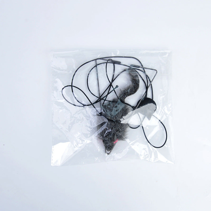 Brinquedo de Rato Retrátil para Porta para Gatos